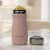 Bliss Double Wall Vacuum Food Jar (Light Pink) - India's Bestselling Vacuum Food Jar  | Hot Food Upto 6+ Hours