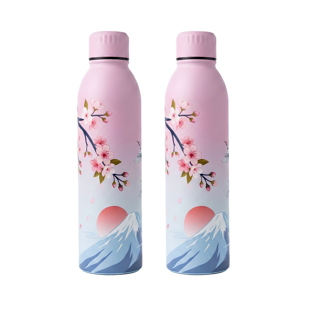 Splash UV Printed Vacuum Bottle - Set of 2