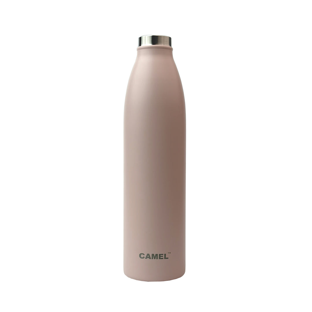 Saffron Double Wall Vacuum 750ML Flask Bottle - Hot Beverages Upto 6+ Hours (Pink)
