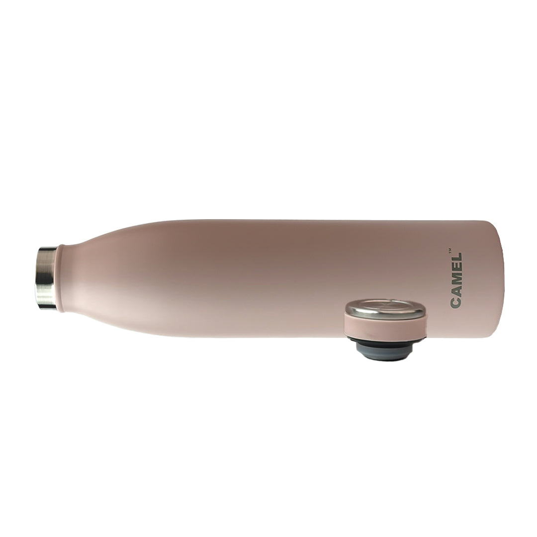 Saffron Double Wall Vacuum 750ML Flask Bottle - Hot Beverages Upto 6+ Hours (Pink)