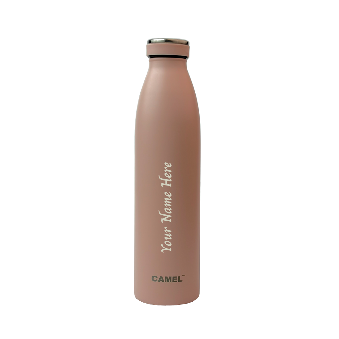 Personalised Saffron Double Wall Vacuum 750ML Flask Bottle - (COD Not Applicable)
