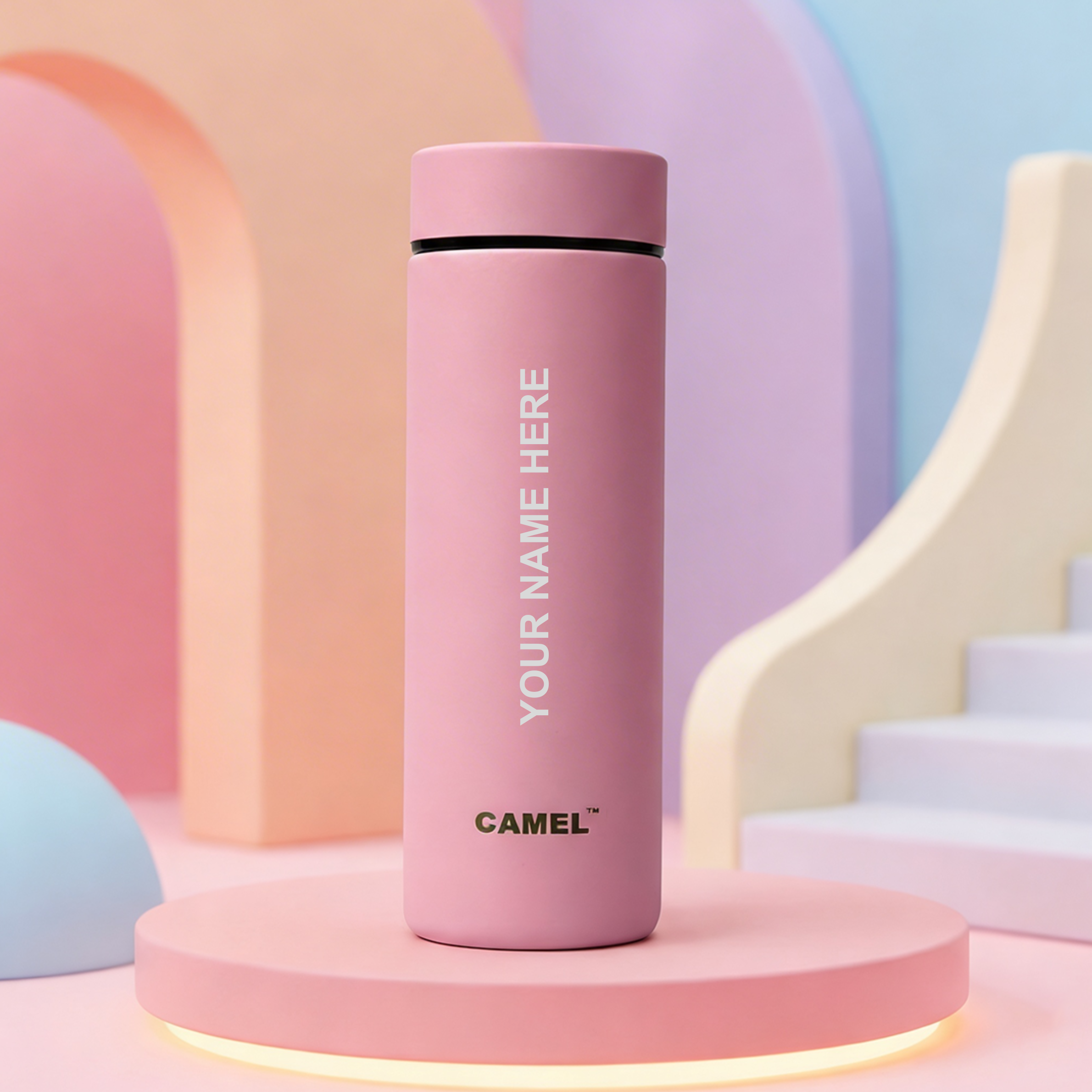 Personalised MINI 130 Vacuum Flask - World's Smallest Vacuum Flask - Candy Pink