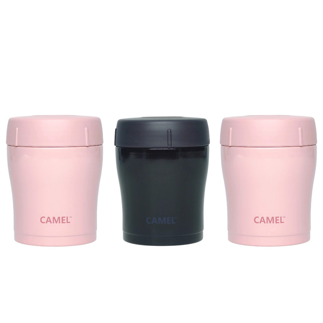 Trendy 300 ML Stainless Steel Vacuum Insulated Food Jar - Set of 3