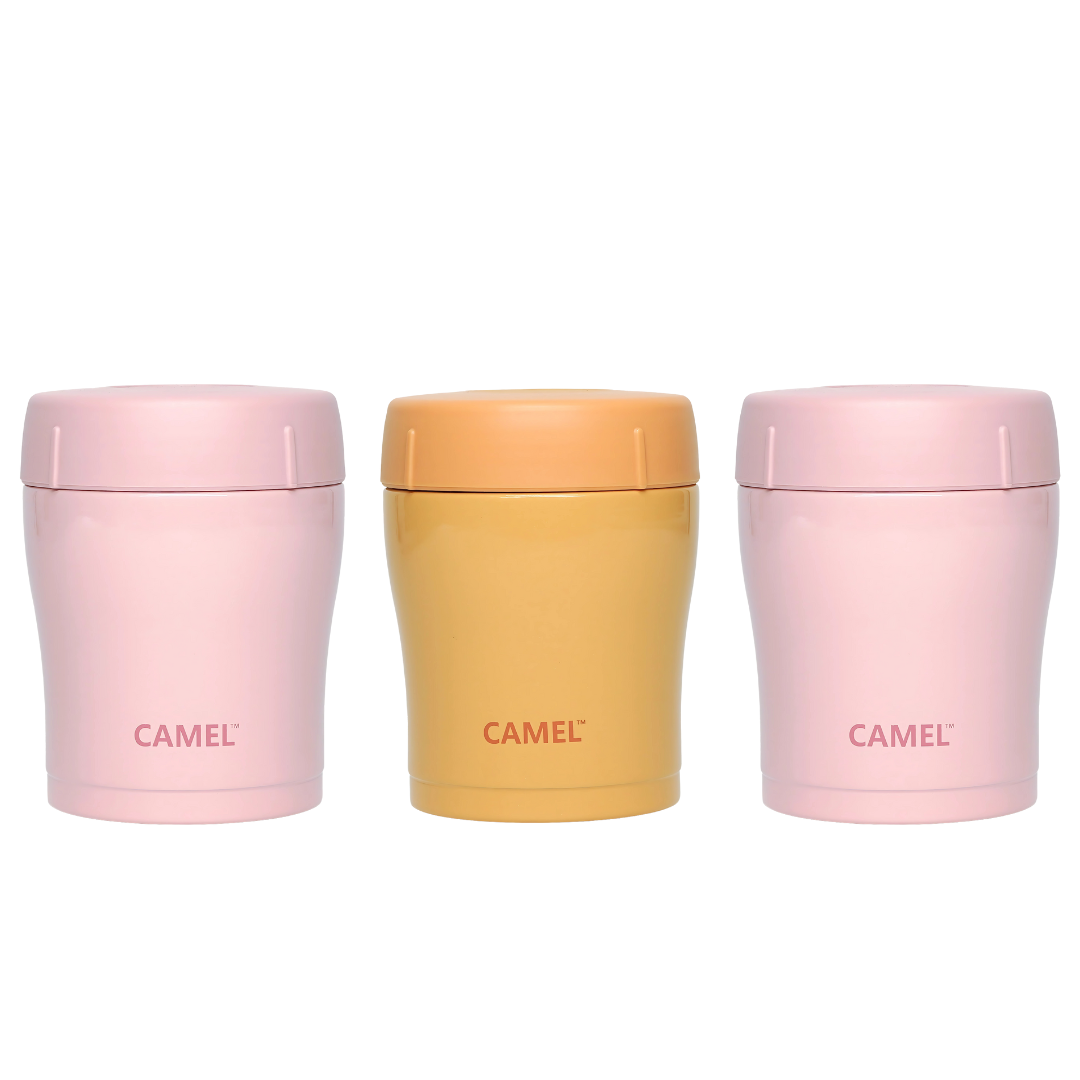 Trendy 300 ML Stainless Steel Vacuum Insulated Food Jar - Set of 3
