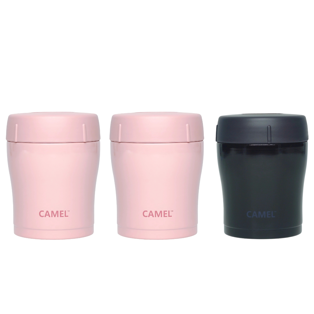 Trendy 300 ML Stainless Steel Vacuum Insulated Food Jar - Set of 3