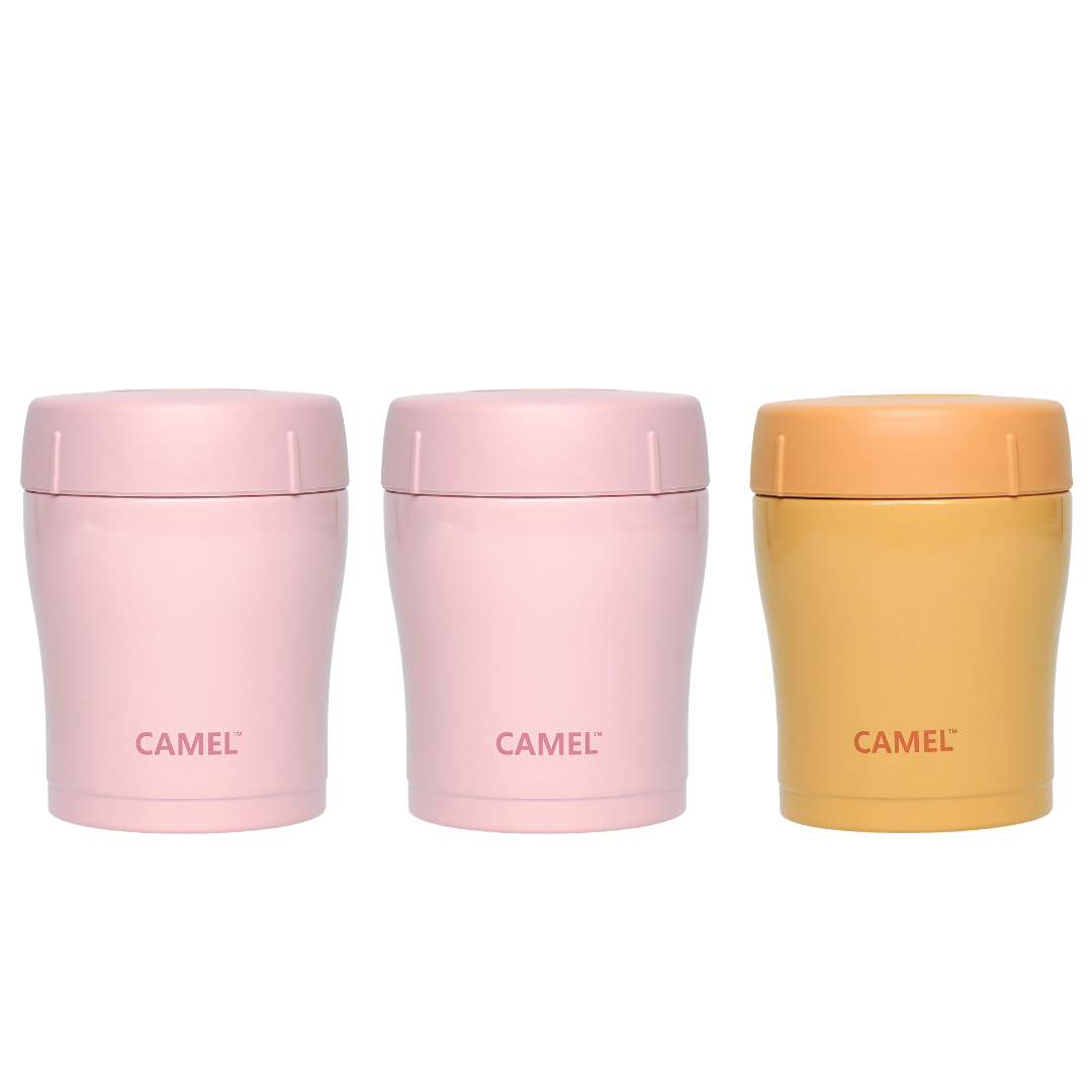 Trendy 300 ML Stainless Steel Vacuum Insulated Food Jar - Set of 3