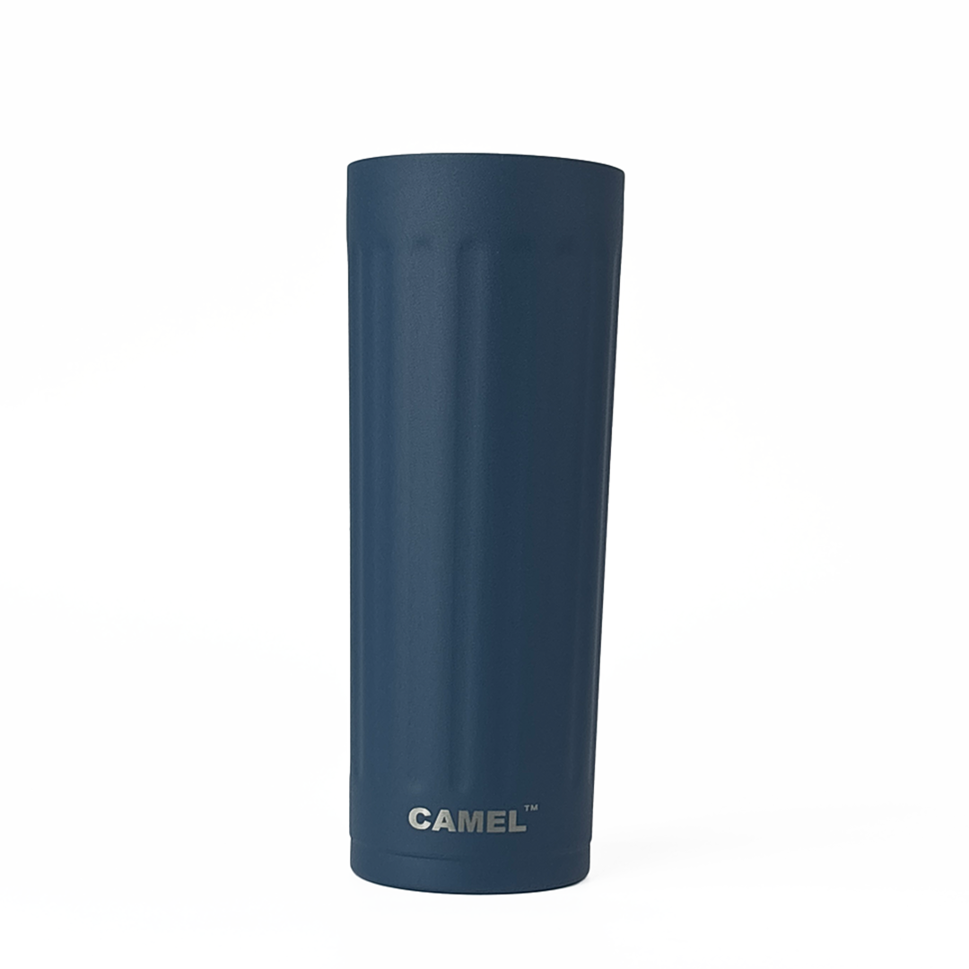 Essentia Quickflip Double Wall Vacuum Tumbler with Stylish Handle - Midnight Blue