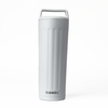 Essentia Quickflip Double Wall Vacuum Tumbler with Stylish Handle - Arctic White