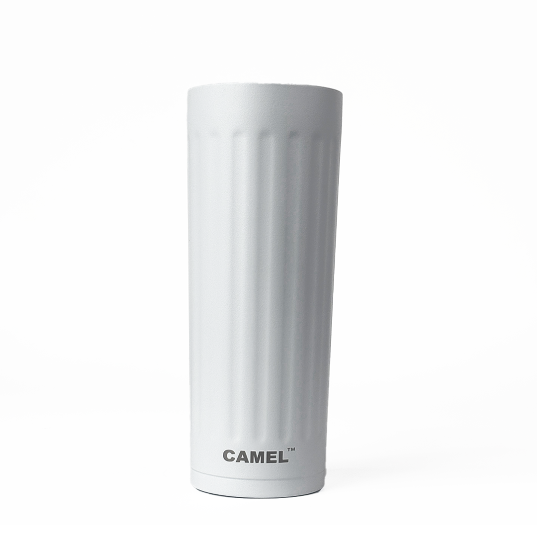 Essentia Quickflip Double Wall Vacuum Tumbler with Stylish Handle - Arctic White