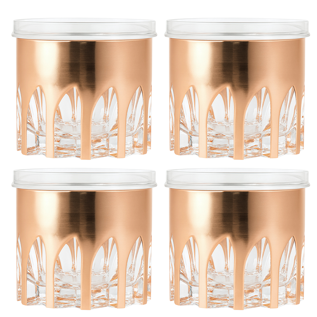 4" Diamond Canister with Airtight Lid x Eva - Set of 2