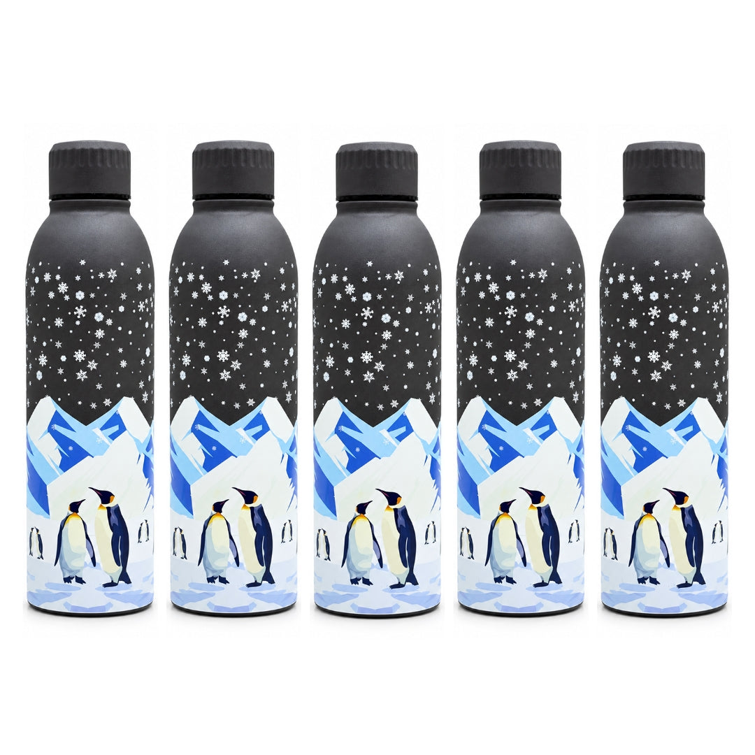 Splash Antarctic Penguin Shores Garden UV Printed Vacuum Bottle | 6 Hours Hot & 12 Hours Cold