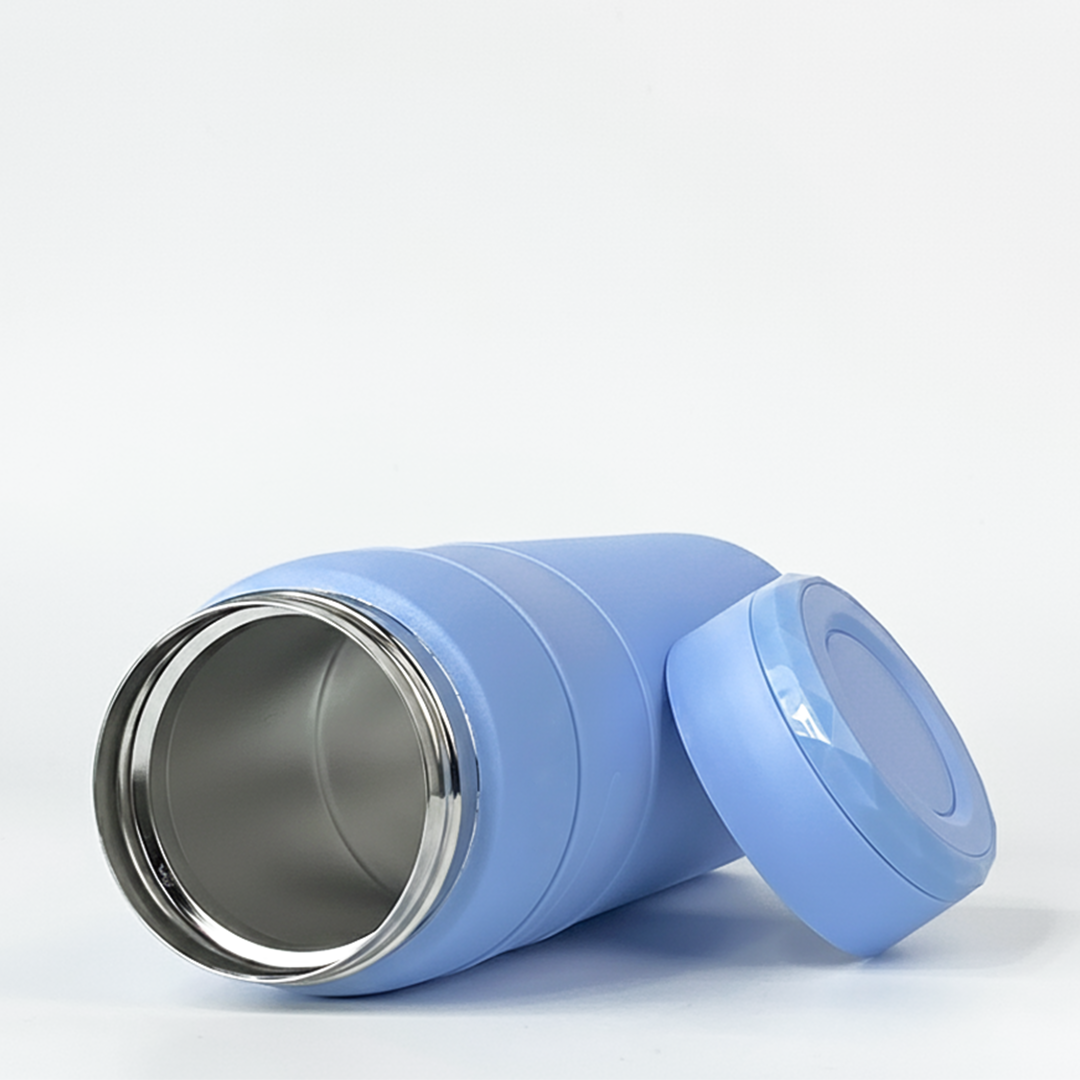 Terra Stainless Steel Vaccum Insulated Water Bottle with Rubber Grip - Sky Blue
