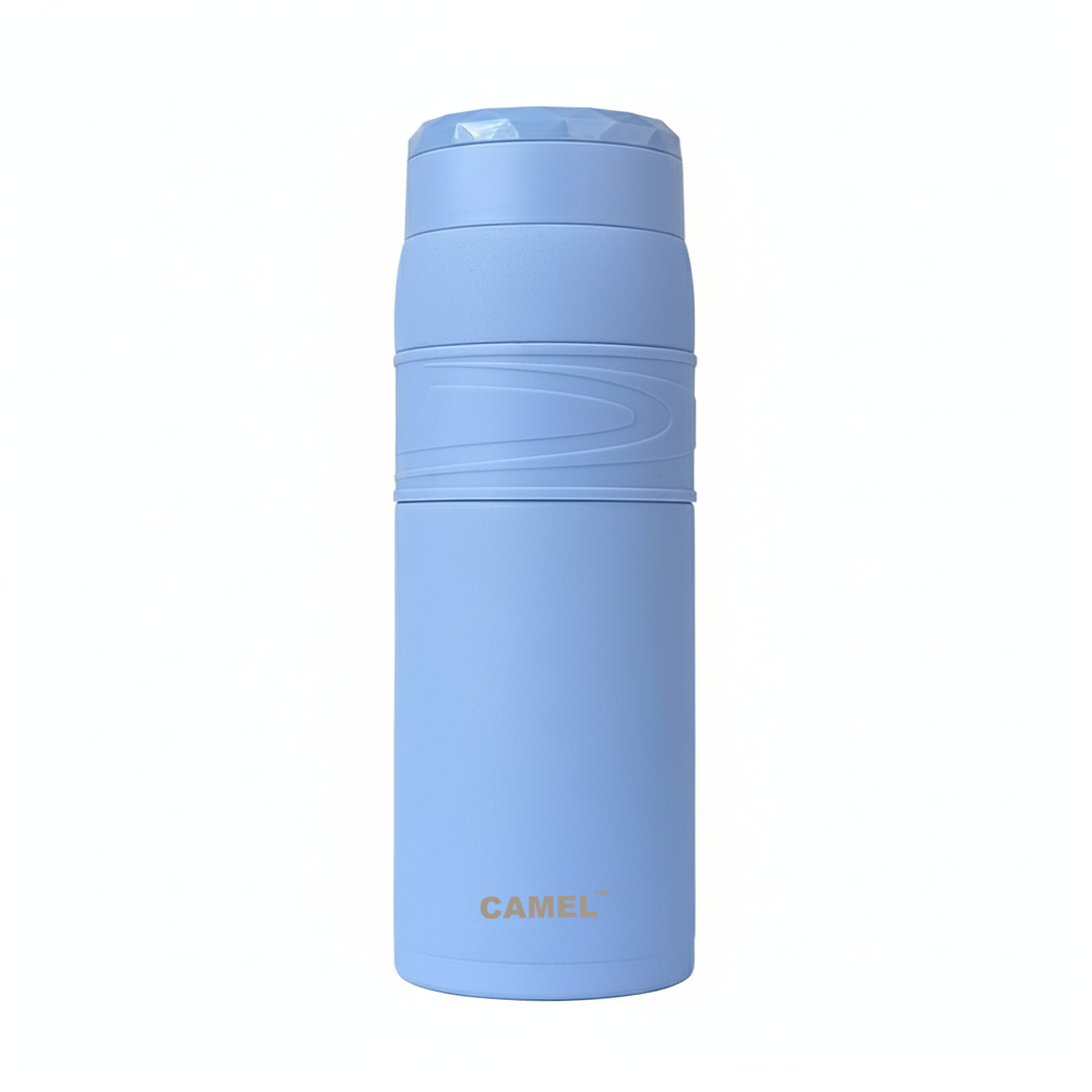 Terra Stainless Steel Vaccum Insulated Water Bottle with Rubber Grip - Sky Blue