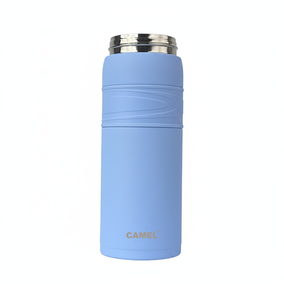 Terra Stainless Steel Vaccum Insulated Water Bottle with Rubber Grip - Sky Blue
