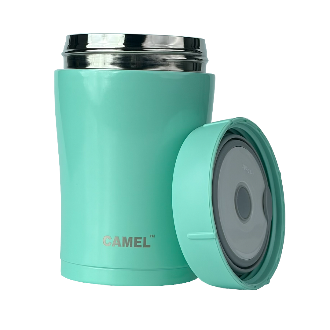 Trendy Stainless Steel Vacuum Insulated Food Jar - Blue