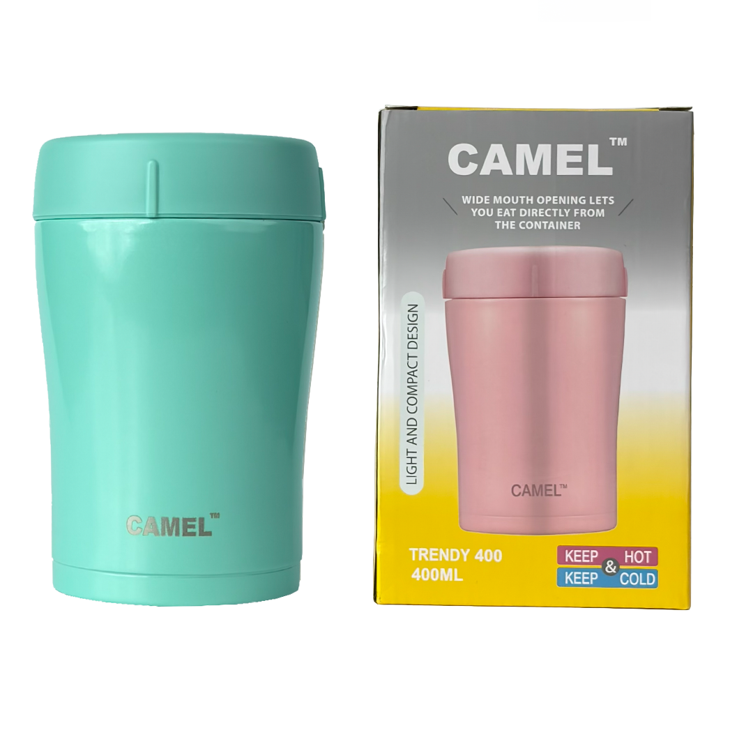 Trendy Stainless Steel Vacuum Insulated Food Jar - Blue