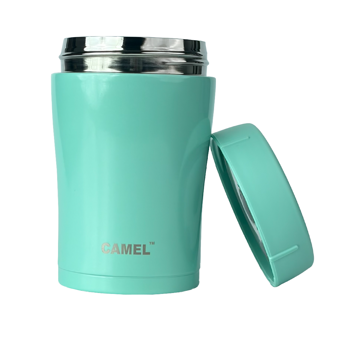 Trendy Stainless Steel Vacuum Insulated Food Jar - Blue