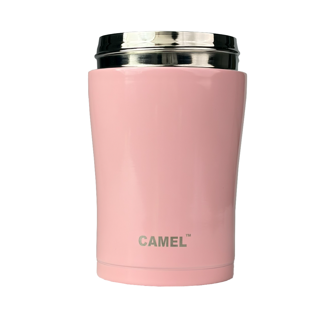 Trendy Stainless Steel Vacuum Insulated Food Jar - Light Pink