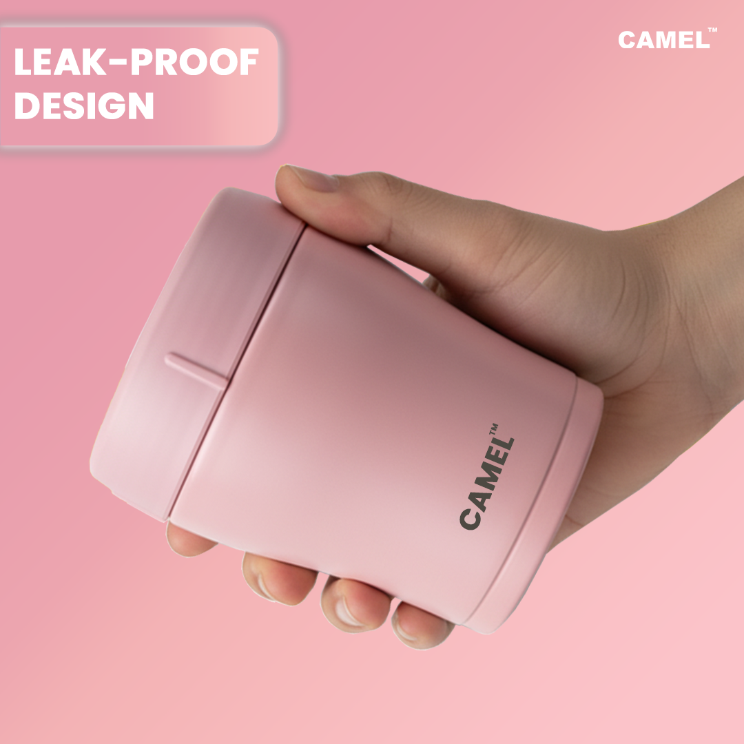 Trendy Stainless Steel Vacuum Insulated Food Jar - Set of 2