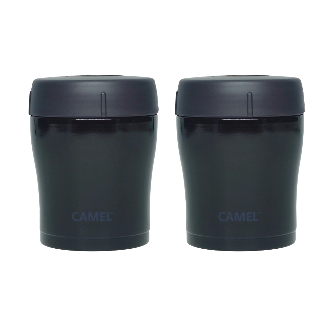 Trendy 300 ML Stainless Steel Vacuum Insulated Food Jar - Black