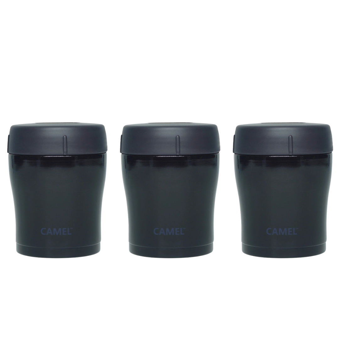 Trendy 300 ML Stainless Steel Vacuum Insulated Food Jar - Black