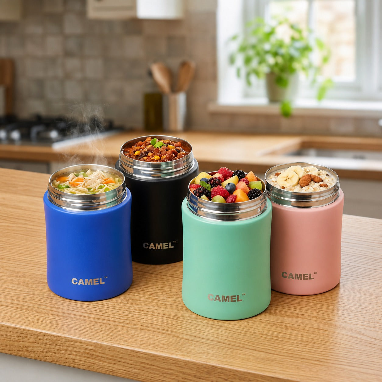 Mealmate Stainless Steel Vacuum Insulated Food Jar - Set of 4