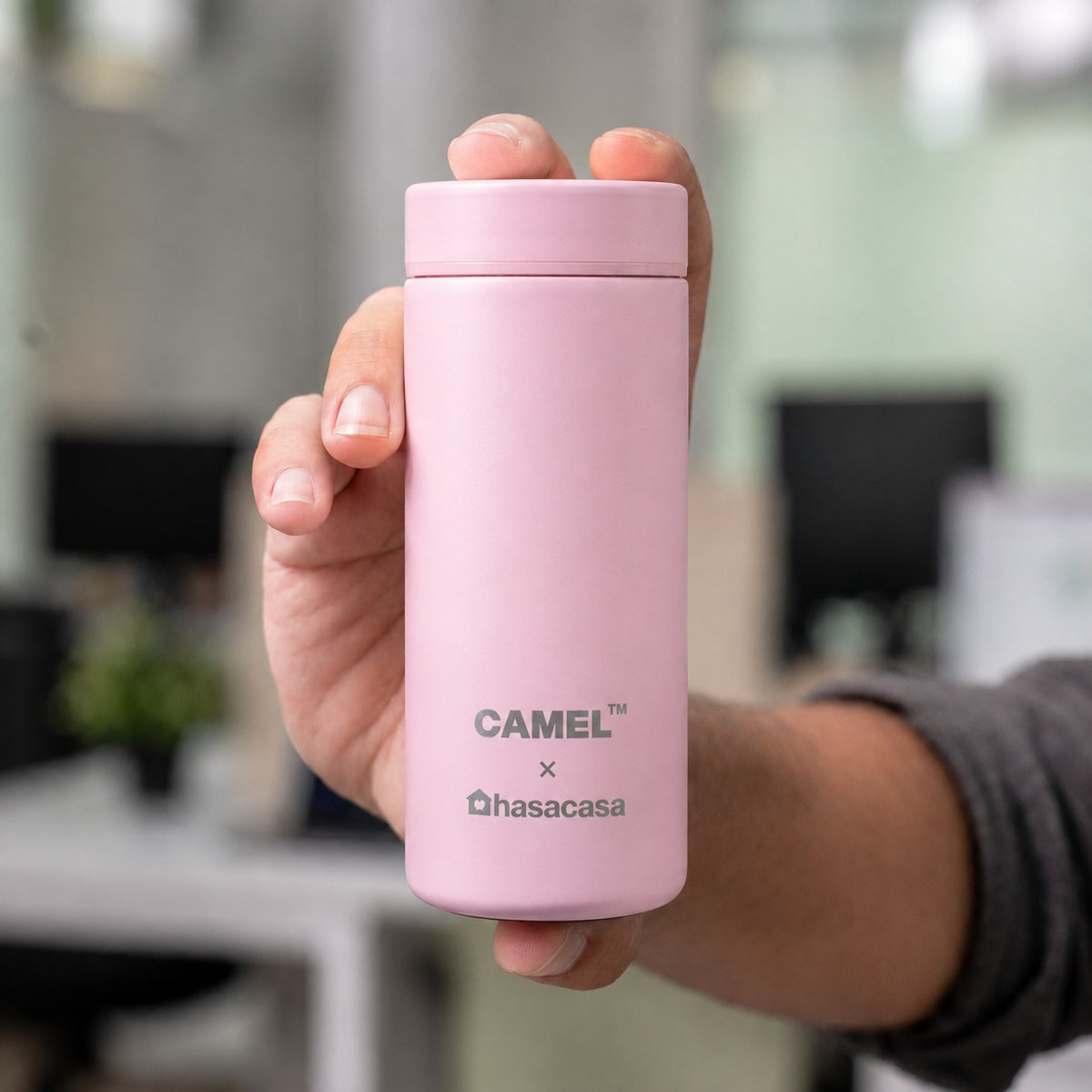 Ample Pocket Size Mini Vacuum Flask - Light Pink