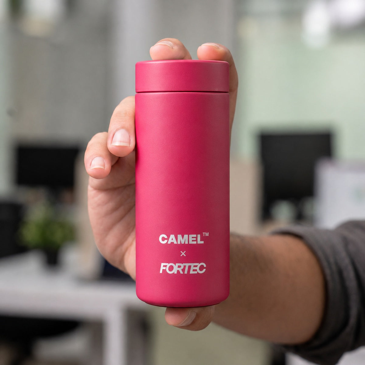 Ample Pocket Size Mini Vacuum Flask - Hot Pink