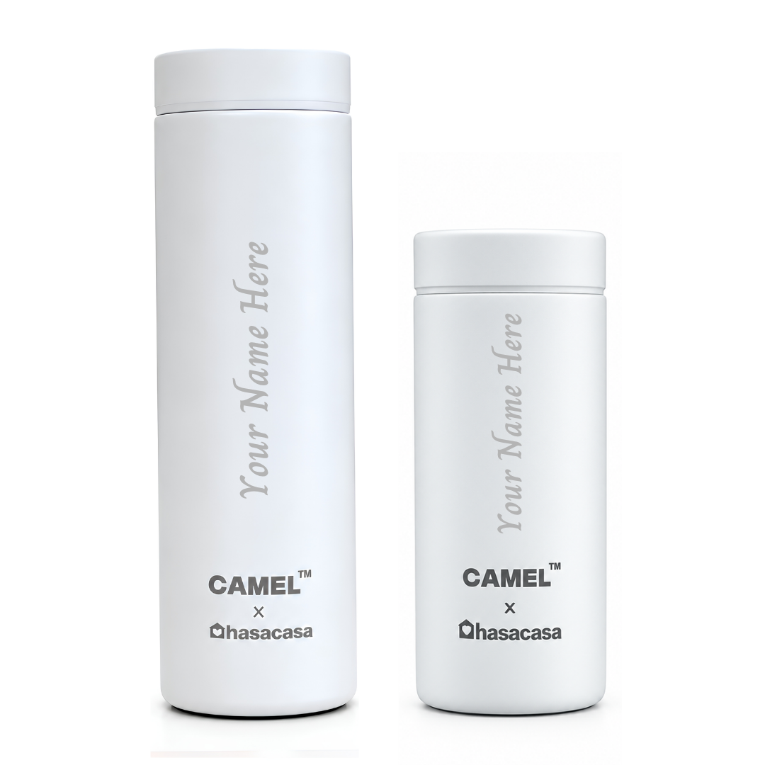 Personalised Ample Pocket Size Mini Vacuum Flask | 200ML + 300ML - Set of 2