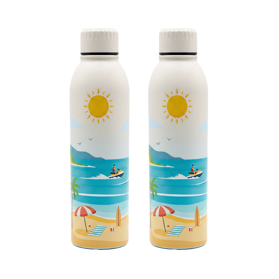 Splash UV Printed Vacuum Bottle - Set of 2