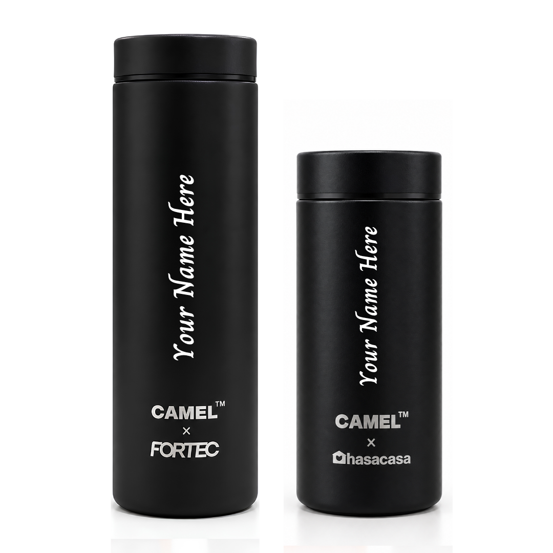 Personalised Ample Pocket Size Mini Vacuum Flask | 200ML + 300ML - Set of 2