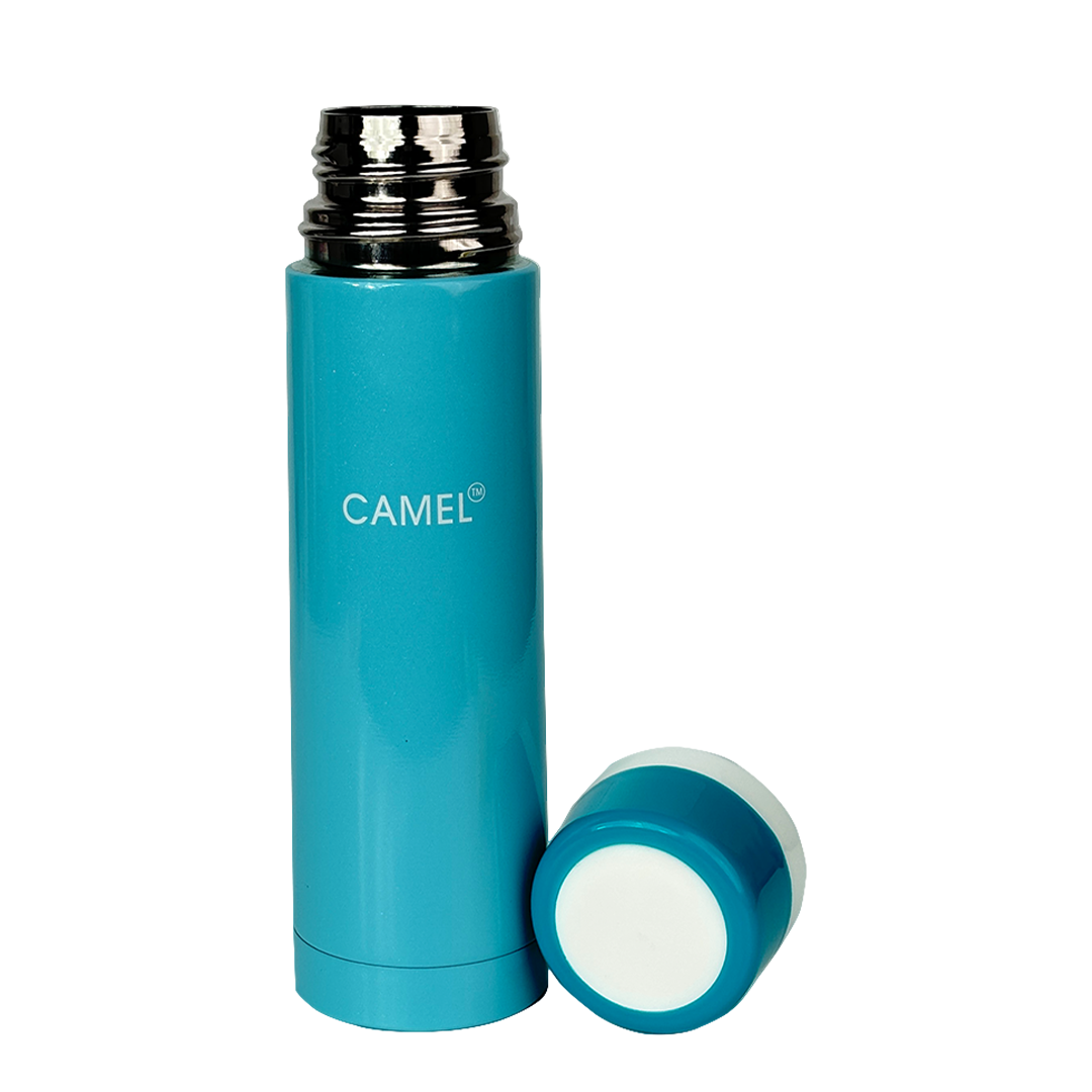 Premium Mini Vacuum Stainlees Steel Thermos - Blue