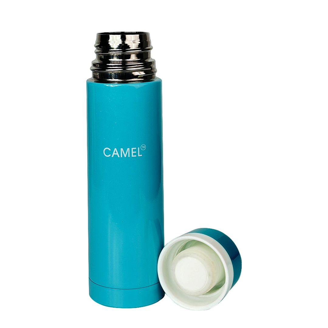 Premium Mini Vacuum Stainlees Steel Thermos - Blue