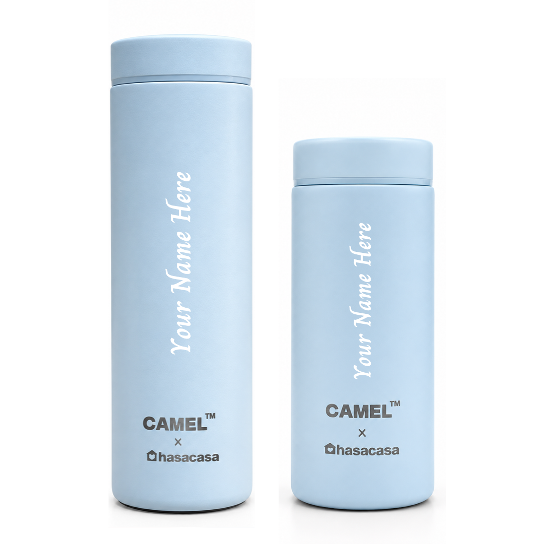Personalised Ample Pocket Size Mini Vacuum Flask | 200ML + 300ML - Set of 2