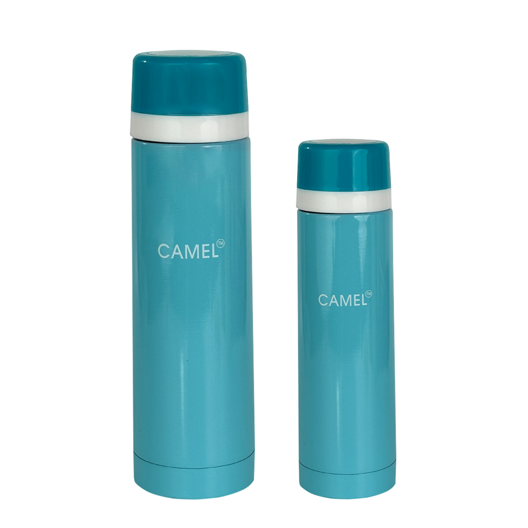 Premium Mini Vacuum Stainlees Steel Thermos - Blue