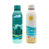 Splash UV Printed Malibu Beach & Amazonian Rainforest Vacuum Bottle - Set of 2