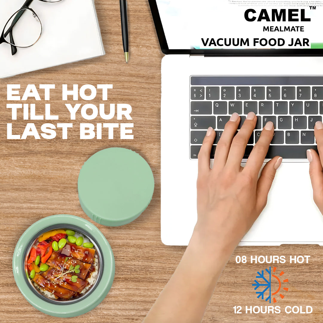 Mealmate Stainless Steel Vacuum Insulated Food Jar Set of 3 (180ml + 280ml + 450ml)