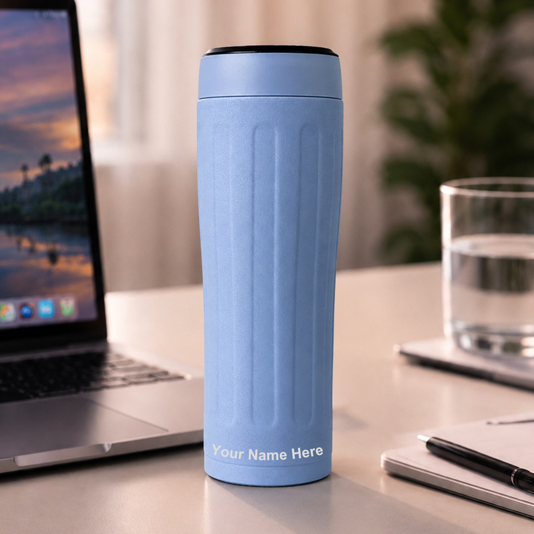 Personalised Milo Champions Trophy Vacuum Bottle | Blue | 6 Hours Hot & 12 Hours Cold