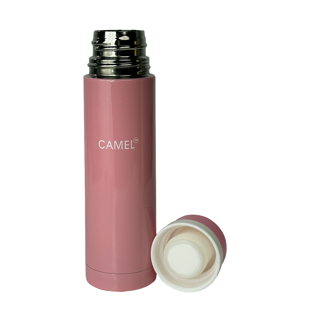 Premium Mini Vacuum Stainlees Steel Thermos - Pink