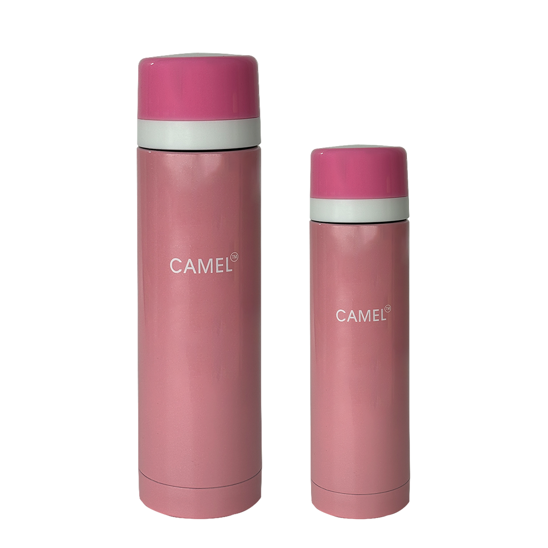 Premium Mini Vacuum Stainlees Steel Thermos - Pink