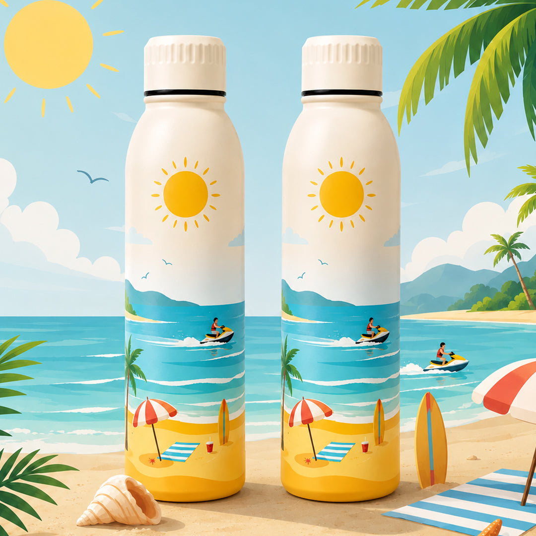Splash Malibu Beach UV Printed Vacuum Bottle