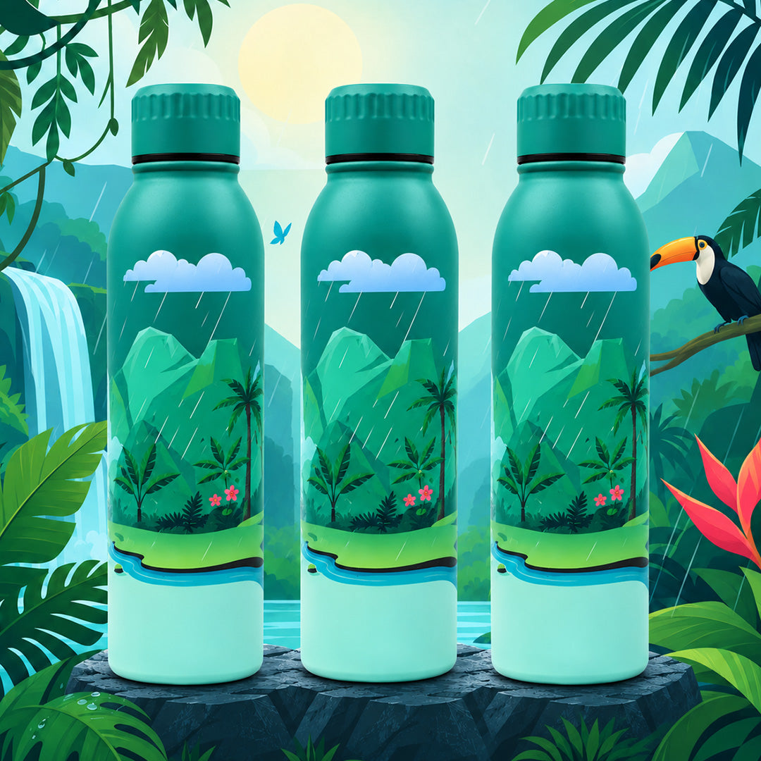 Splash Amazonian Rainforest UV Printed Vacuum Bottle