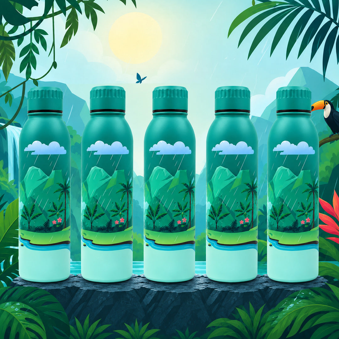Splash Amazonian Rainforest UV Printed Vacuum Bottle