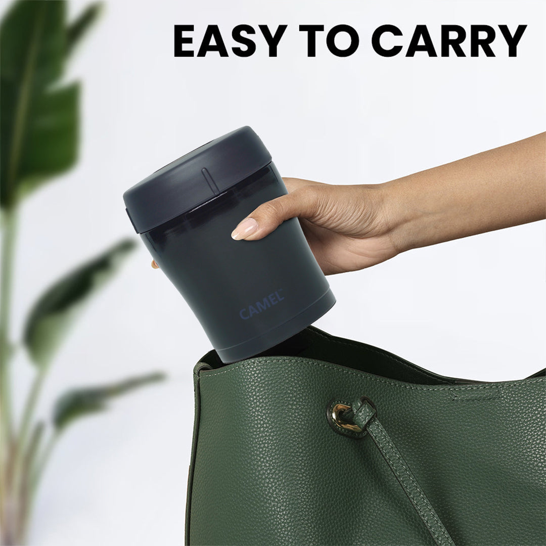 Trendy Stainless Steel Vacuum Insulated Food Jar - Blue