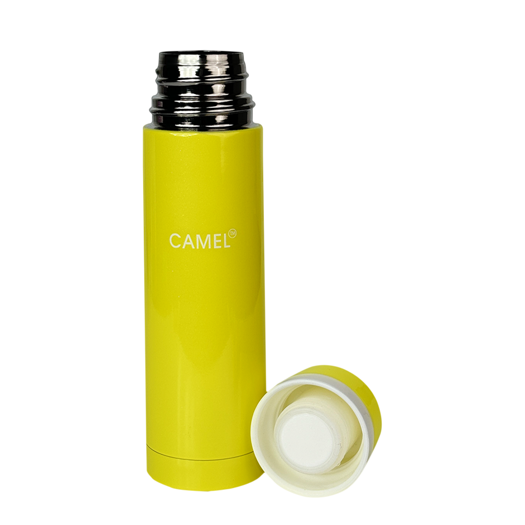 Premium Mini Vacuum Stainlees Steel Thermos - Yellow