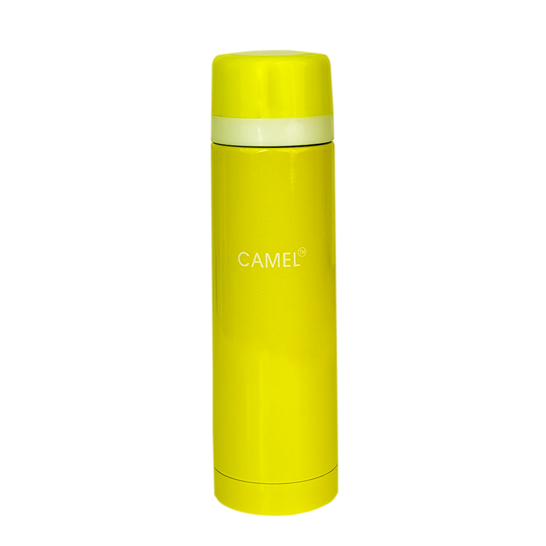 Premium Mini Vacuum Stainlees Steel Thermos - Yellow